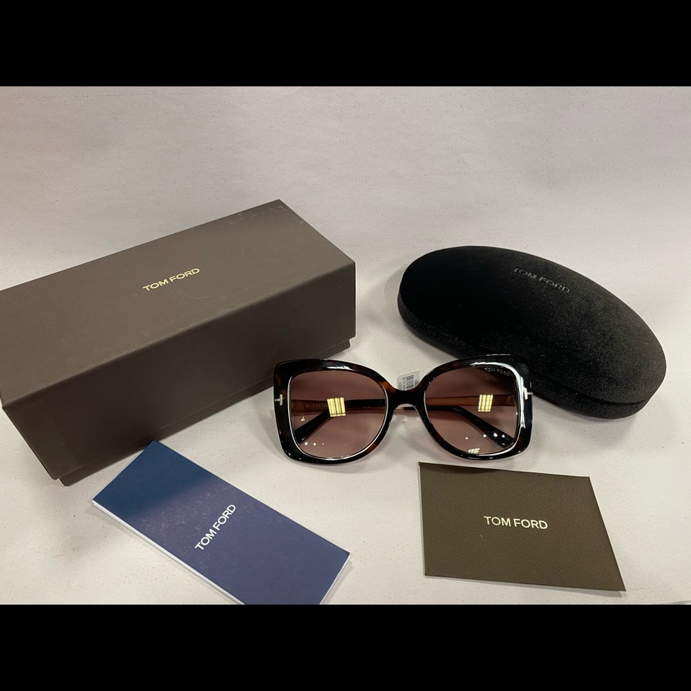 Tom Ford Gianna-02 Havana Butterfly Sunglasses